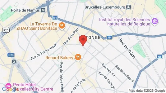 Apartments for rent i Brussels Elsene - kort over placeringen