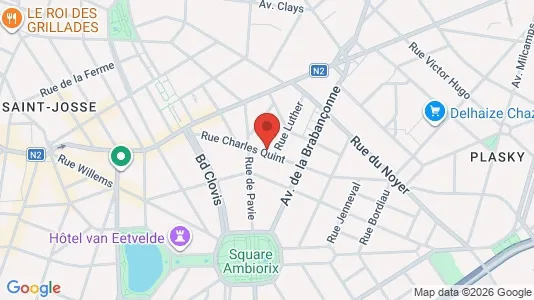 Apartments for rent i Stad Brussel - kort over placeringen
