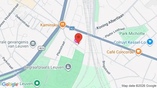 Apartments for rent i Leuven - kort over placeringen