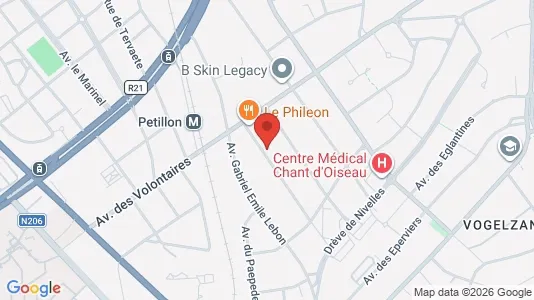 Apartments for rent i Brussels Sint-Pieters-Woluwe - kort over placeringen