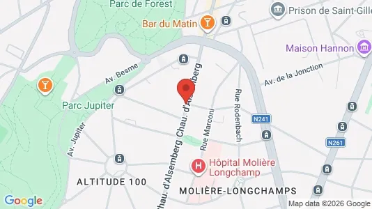 Apartments for rent i Brussels Vorst - kort over placeringen