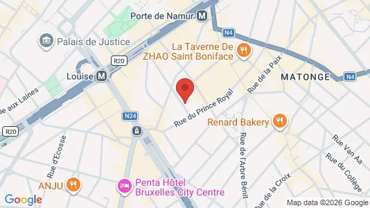Apartments for rent i Brussels Elsene - kort over placeringen