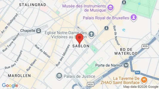 Apartments for rent i Stad Brussel - kort over placeringen