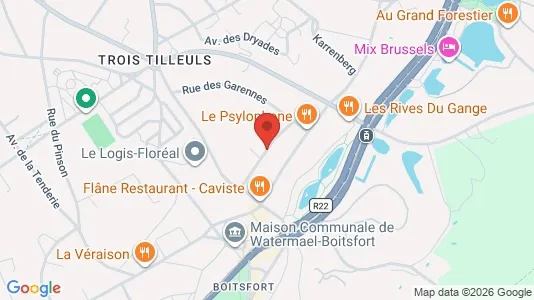 Apartments for rent i Brussels Watermaal-Bosvoorde - kort over placeringen