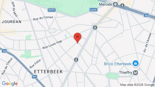 Apartments for rent i Brussels Etterbeek - kort over placeringen