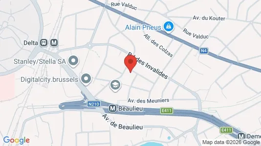 Apartments for rent i Brussels Oudergem - kort over placeringen
