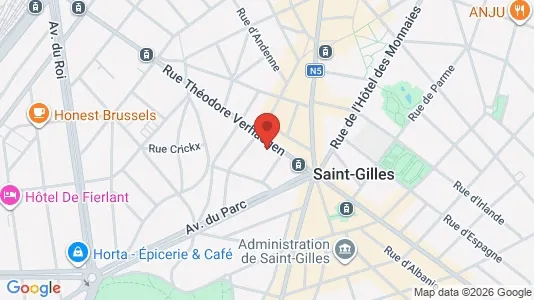 Apartments for rent i Brussels Sint-Gillis - kort over placeringen