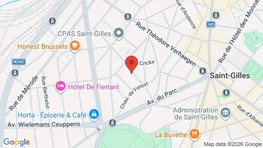 Apartments for rent i Brussels Sint-Gillis - kort over placeringen