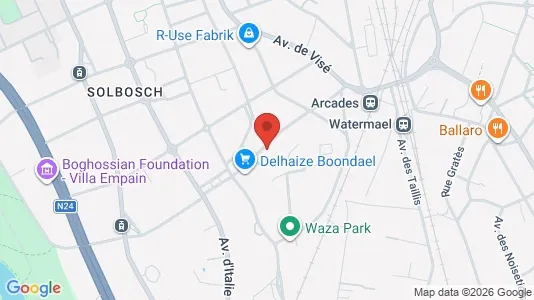 Apartments for rent i Brussels Elsene - kort over placeringen