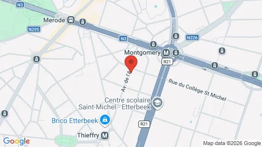 Apartments for rent i Brussels Etterbeek - kort over placeringen