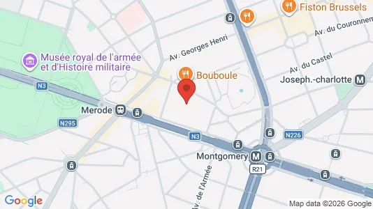 Apartments for rent i Brussels Etterbeek - kort over placeringen