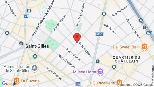 Apartments for rent i Brussels Sint-Gillis - kort over placeringen