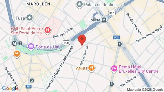 Apartments for rent i Brussels Sint-Gillis - kort over placeringen