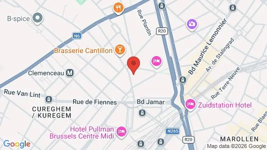 Apartments for rent i Brussels Anderlecht - kort over placeringen