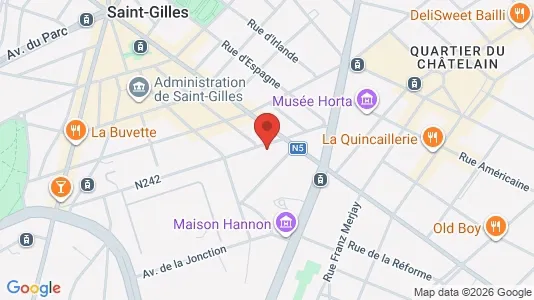Apartments for rent i Brussels Sint-Gillis - kort over placeringen