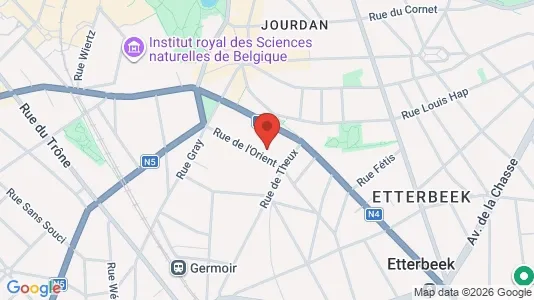 Apartments for rent i Brussels Etterbeek - kort over placeringen