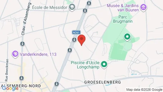 Apartments for rent i Brussels Ukkel - kort over placeringen