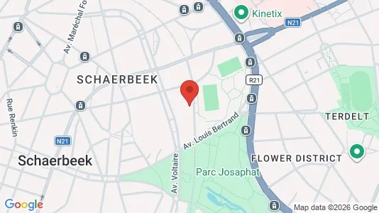 Apartments for rent i Brussels Schaarbeek - kort over placeringen