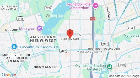 Houses for rent i Amsterdam Slotervaart - kort over placeringen