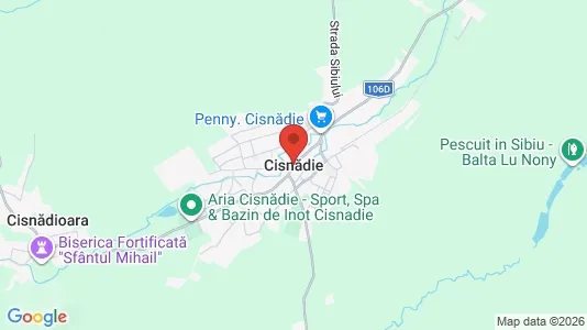 Apartments for rent i Cisnădie - kort over placeringen