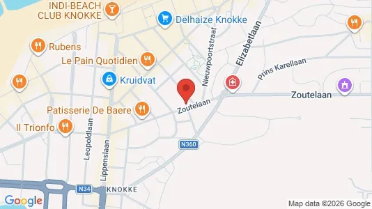 Apartments for rent i Knokke-Heist - kort over placeringen