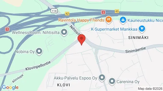Apartments for rent i Espoo - kort over placeringen