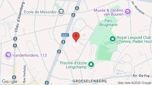Apartments for rent i Brussels Ukkel - kort over placeringen