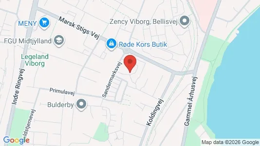 Apartments for rent i Viborg - kort over placeringen