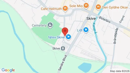 Apartments for rent i Skive - kort over placeringen