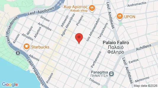 Apartments for rent i Palaio Faliro - kort over placeringen