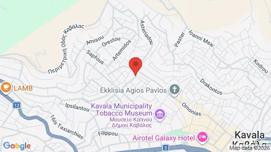 Apartments for rent i Kavala - kort over placeringen