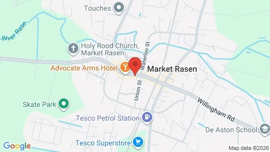 Apartments for rent i Market Rasen - Lincolnshire - kort over placeringen
