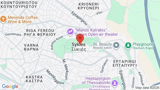 Apartments for rent i Neapoli-Sykies - kort over placeringen