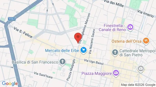 Apartments for rent i Bologna - kort over placeringen