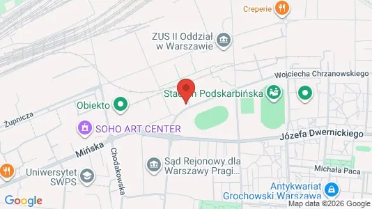 Apartments for rent i Warszawa Wawer - kort over placeringen