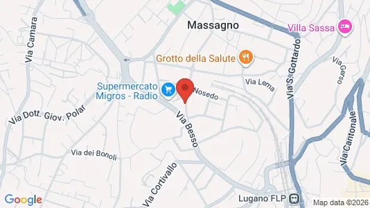 Apartments for rent i Lugano - kort over placeringen
