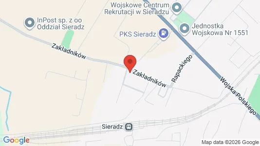 Apartments for rent i Sieradzki - kort over placeringen