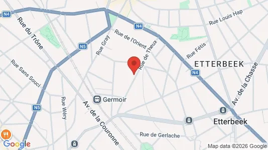 Apartments for rent i Brussels Elsene - kort over placeringen