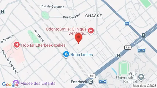Apartments for rent i Brussels Etterbeek - kort over placeringen