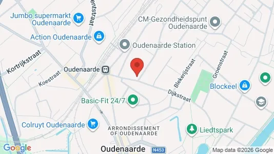Apartments for rent i Oudenaarde - kort over placeringen