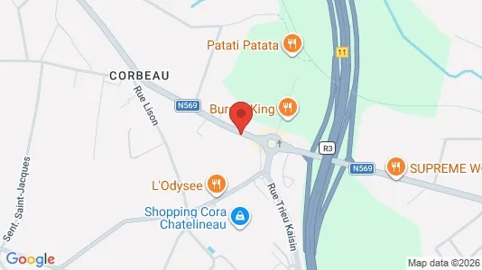 Apartments for rent i Châtelet - kort over placeringen