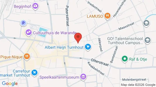 Apartments for rent i Turnhout - kort over placeringen