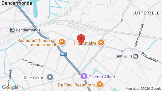 Apartments for rent i Dendermonde - kort over placeringen