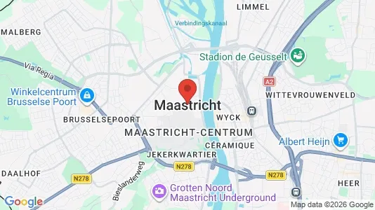 Apartments for rent i Maastricht - kort over placeringen