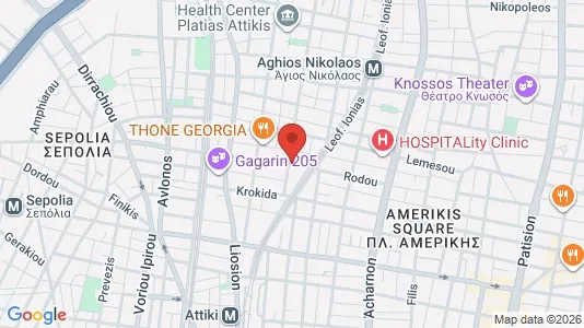 Apartments for rent i Athens Agios Nikolaos - kort over placeringen