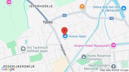 Apartments for rent i Ieper - kort over placeringen