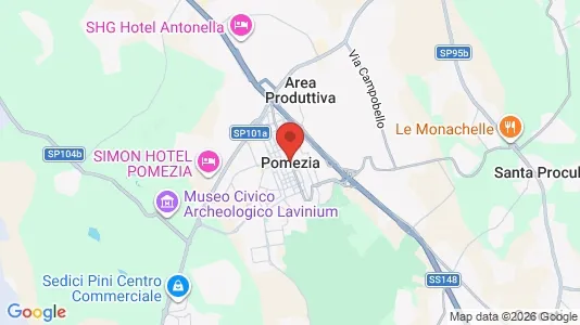 Apartments for rent i Pomezia - kort over placeringen