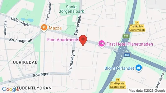 Apartments for rent i Lund - kort over placeringen
