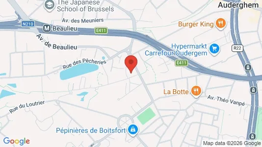 Apartments for rent i Brussels Oudergem - kort over placeringen