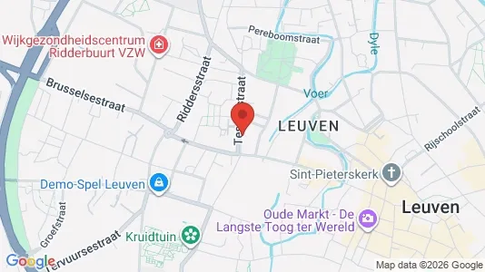 Apartments for rent i Leuven - kort over placeringen
